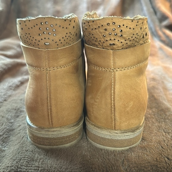 SUNDANCE Stargazer Lace Leather Booties Sz EU 36 US 6 - Picture 4 of 13